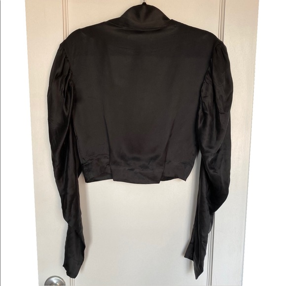 Georgia Alice Black Silk Blouse - Picture 2 of 8